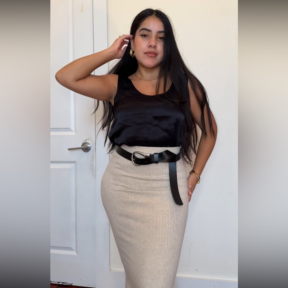 Zara knit midi skirt